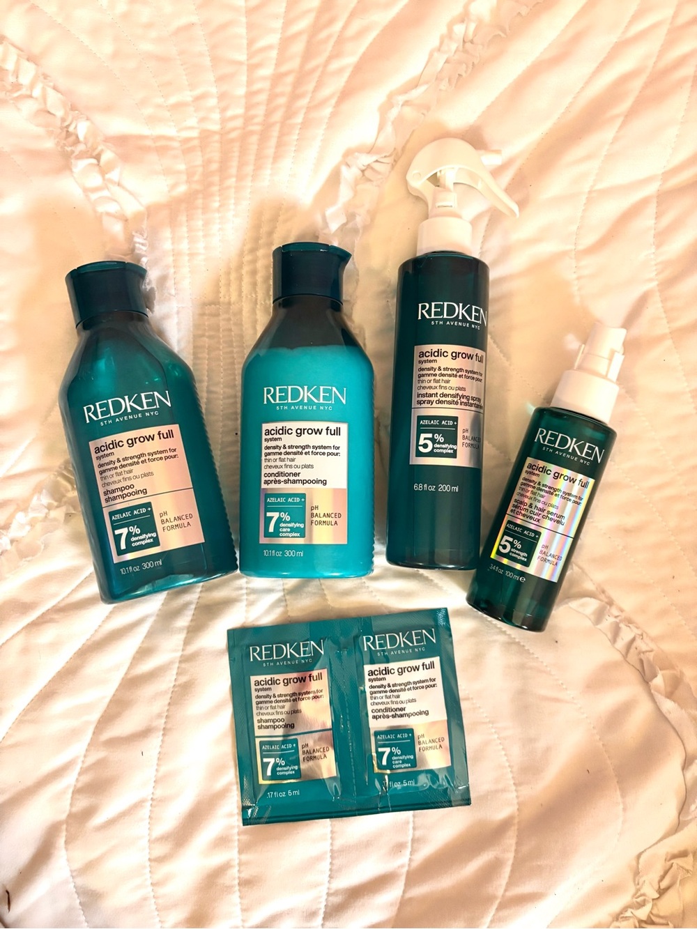 Redken Acidic Grow Full system full set with extra sample packet
